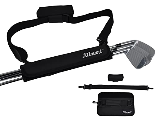 101mart Mini Golf Club Carry Bag for Men Women and Kids with Detachable Golf Ball Pouch | Lightweight Driving Range Club Carrier | Sunday Golf Bag