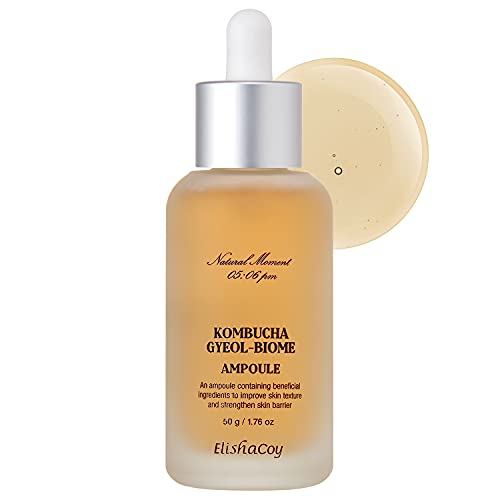 ELISHACOY Kombucha Gyeol Biome Ampoule - Serum for Face Moisturization, Smoothening, and Even Tone - Skin Firming Hydrating for Calming Dry and Irritated Skin- Vegan Formula 1.69 fl.oz/50g