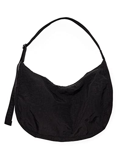 Large Nylon Crescent Bag - Black