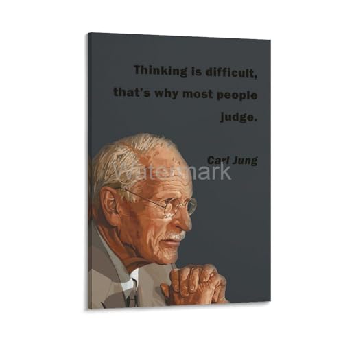 Generic Carl Jung Poster Carl Jung Quotes Poster (5) Canvas Painting Wall Art Poster for Bedroom Living Room Decor 08x12inch(20x30cm) Frame-style