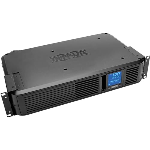 Tripp Lite SMART1500LCDXL 1500VA Smart UPS Back Up, 900W Rack-Mount/Tower, LCD, AVR, Extended Runtime Option, USB, DB9, 3 Year Warranty & Dollar 250,000 Insurance Black