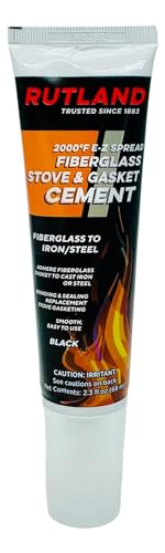 Rutland Products, Black Rutland Stove Gasket Cement, 2.3-Ounce Tube, Size, 2 Fl Oz