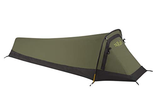 RAB Ridge Raider Bivi One-Person Ultralight Waterproof Shelter for Backpacking and Mountaineering - Olive - One Size