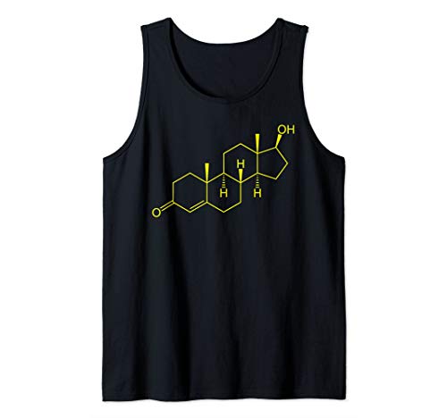 Testosterone Molecule Biology Science Bodybuilding Steroid Tank Top