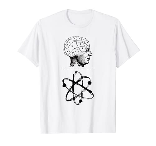 Mind Over Matter Phrenology Atoms Psychology Student T-Shirt