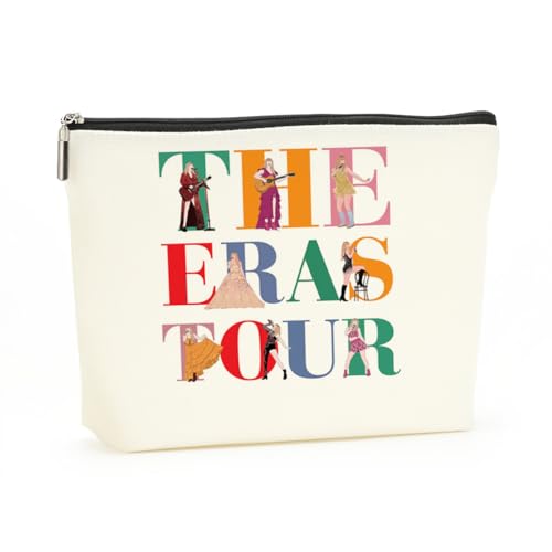 Inspired Makeup Bag Music Lovers Gift Funny Female Singer Song Album Lyrics Gifts for Women Girls Friends BFF Coworkers Doctor Besite Friendship Gifts Birthday Christmas Graduation Cosmetic Bag