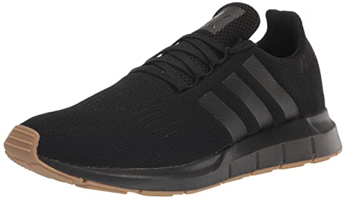adidas Men's Swift Running Shoe, Black/Black/Gum, 11