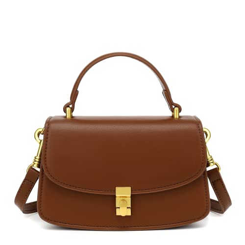 Scarleton Top Handle Crossbody Bags for Women, Handbags for Women, Shoulder Bag, Crossbody Bag Purses for Women, H211504 - Brown