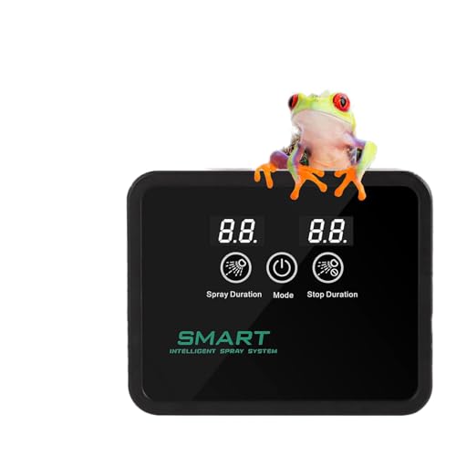 Reptile fogger Smart Spray System, Reptile Humidifiers Automatic with Timer, Reptile Mister with 360°Adjustable Misting Nozzles for Terrariums Amphibian Lizard Snake Frog Plants