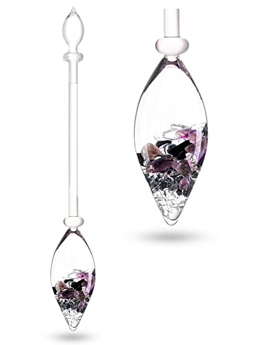 VitaJuwel Gemstone Vial GUARDIAN with Amethyst, Black Tourmaline & Clear Quartz