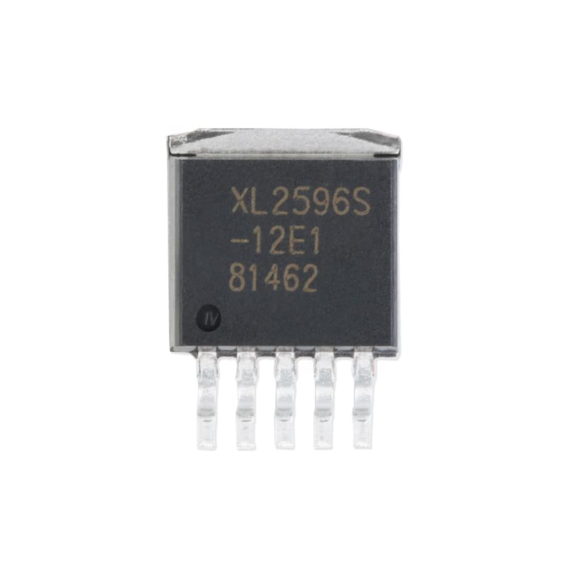 JESSINIE 10Pcs XL2596s-12E1 TO263-5 3A 12V 150Khz Step-Down Dc Converter XL2596s Electronic Components