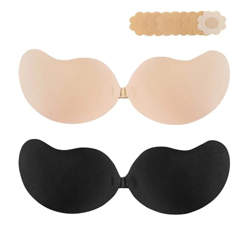 2024 Newest Super Sticky Invisible Push up Self Adhesive Bra Backless Breast Lift Bra Reusable
