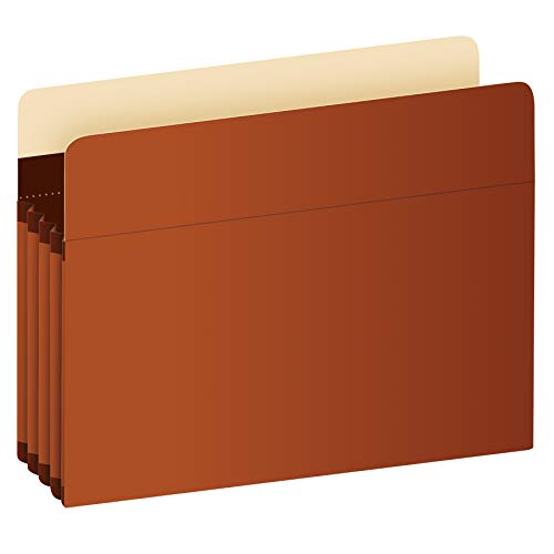 Pendaflex Expanding Accordion File Pockets, Extra Durable, Expands 3.5', Legal Size, Reinforced with Dupont Tyvek Material, 10/Box (15423), Brown