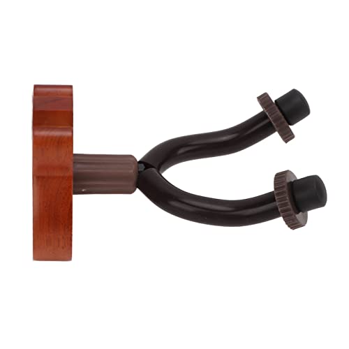 Guitars Hook, Soft Padded Cover Guitar Wall Mount Bracket Beech + Metal Elegant Easy To Install Vintage Brown for Banjo