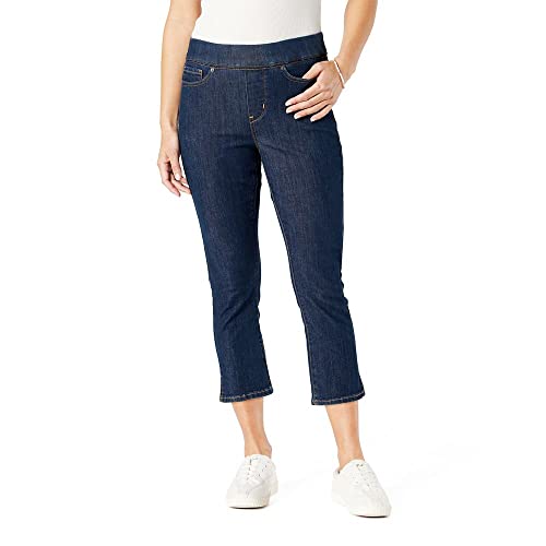 Signature by Levi Strauss & Co. Gold Women's Totally Shaping Pull On Capri (Available in Plus Size), (New) Palm Gardens, 20