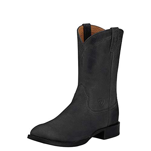 Ariat Mens Heritage Roper Western Boot Black 10