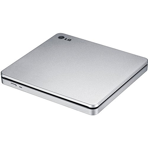 LG Electronics GP70NS50 USB 3.0 Compatible, Super-Multi Slot Loading Portable DVD+/-RW External Drive for PC Windows, Linux, Mac OS, Surface Pro 3&4, with M-DISC Support, Silver