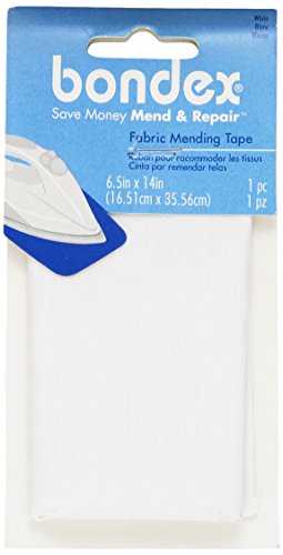 Wright Products 230002030B Iron-On Mending Fabric 6-1/2'X14'-White