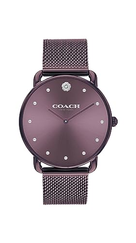 Coach Women's Elliot Mesh Bracelet Watch | Elegance and Sophistication Style Combined | Premium Quality Timepiece for Everyday Style (Model 14504211)
