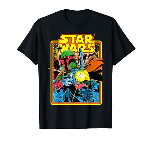 Star Wars Boba Fett Bounty Hunter Comic Book Cover T-Shirt