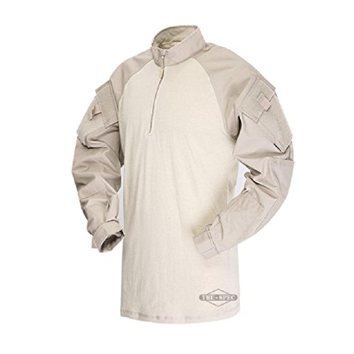 Tru-Spec Men's Regular T.R.U. 1/4 Zip Combat Shirt, Khaki/Sand, X-Large