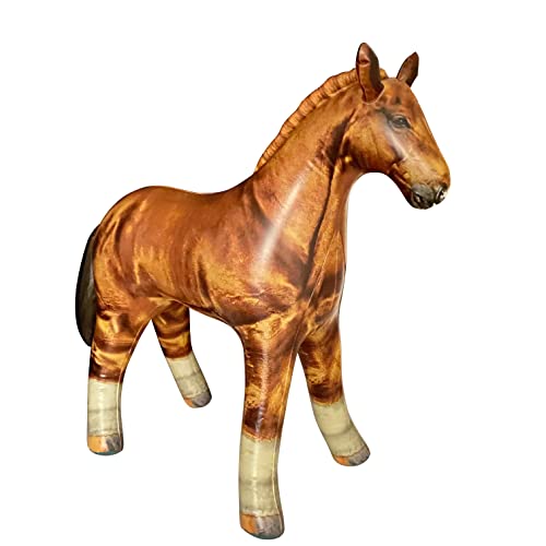 Jet Creations Inflatable Horse 38' Long Great for Pool Party Decoration, Birthday Kids and Adult Stuffed Animals an-Horse, Multicolor