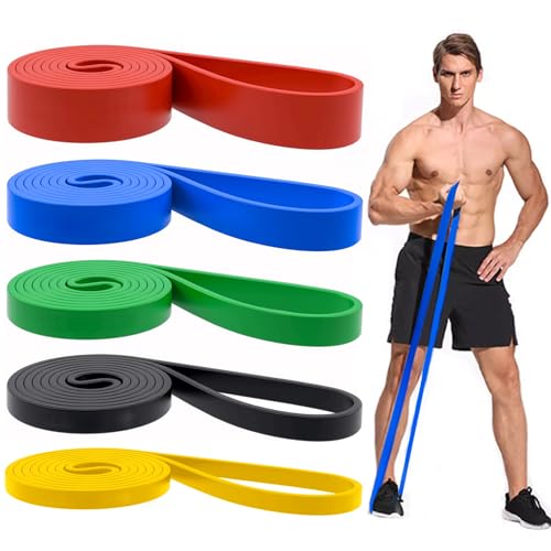 Pull Up Bands, Resistance Bands, Pull Up Assistance Bands Set for Men & Women, Exercise Workout Bands for Working Out, Body Stretching, Physical Therapy, Muscle Training - Multicolor