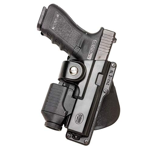 Fobus Tactical Speed Holster Paddle GLT19 Glock 19,23,32 / S&W 99 Compact/ M&P Compact holds Handgun with Laser or Light , Black