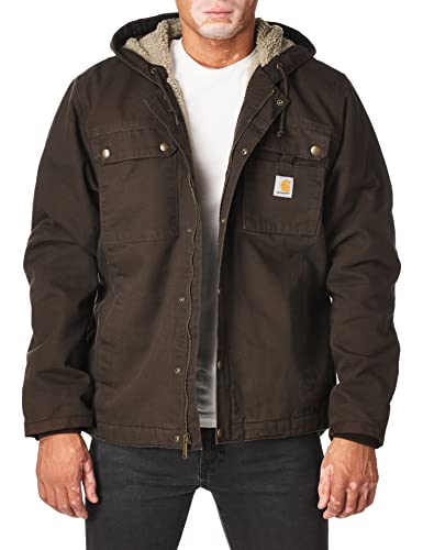 Carhartt Men's Bartlett Jacket (Regular and Big & Tall Sizes), Dark Brown, X-Large
