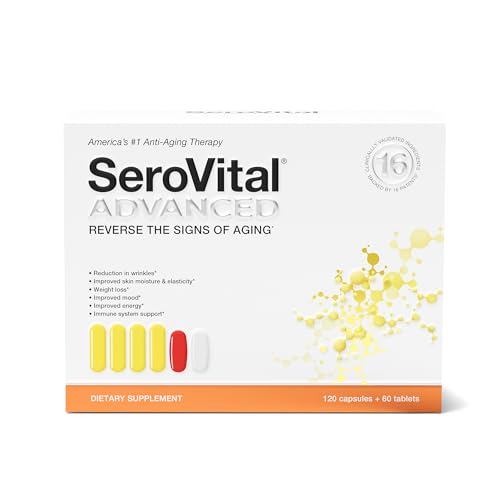 Serovital Advanced for Women - Anti-Aging Supplement for Women - Increase a Critical Peptide Associated with Stimulating Collagen Production, Skin Benefits, Energy, and Sleep - 30-Day