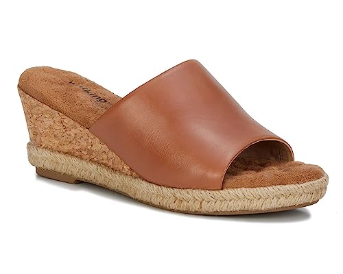 Walking Cradle Adele Womens Wedge Sandal, Luggage Leather, 7 Medium (B)