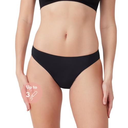Period Swimwear for Girls Teens Women - Leakproof Menstrual Swimsuit Bottoms - Teen Period Swim Bottoms - Period Bathing Suit Black