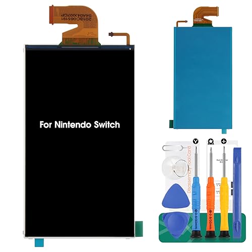 for Nintendo Switch Screen Replacement LCD Display Panel Repair Parts,Include Tempered Glass