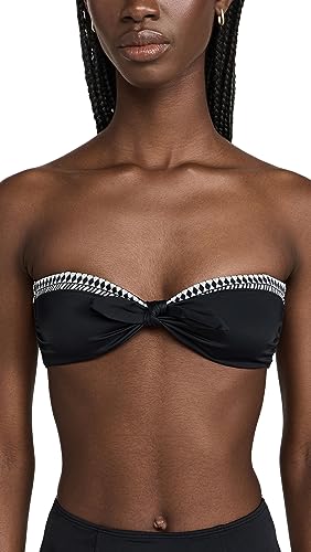 lemlem Women's Lena Bandeau Top, Black, XS