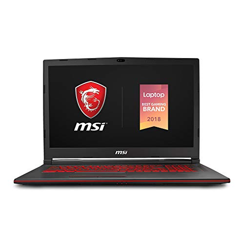 MSI GL73 8SE-028 17.3' Performance Gaming Laptop, NVIDIA RTX 2060 6G, 120Hz 3ms, Intel i5-8300H (6 cores), 16GB, 256GB NVMe SSD, Red Backlit KB, Win 10, Black