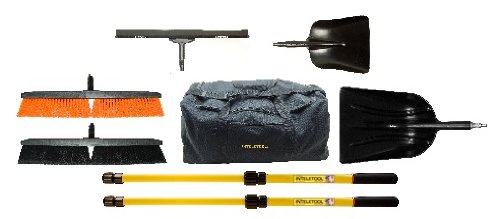 Inteletool Telescopic Commercial Grade. Made in USA Cleaning Tool Kit with Duffel Bag