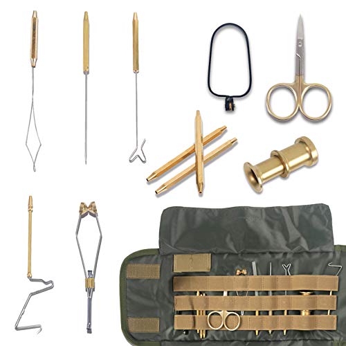 M MAXIMUMCATCH Maxcatch Fly Tying Tools with Neoprene Tool Pouch Kit