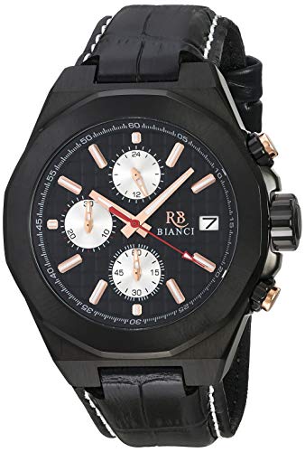 ROBERTO BIANCI WATCHES Men's RB0132 Fratelli Analog Display Quartz Black Watch