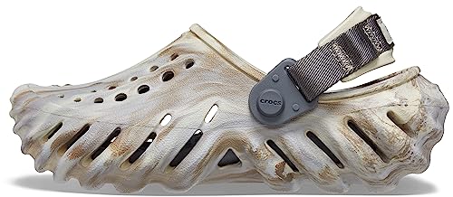 Crocs Unisex Echo Clogs, Bone/Multi, 6 US Men