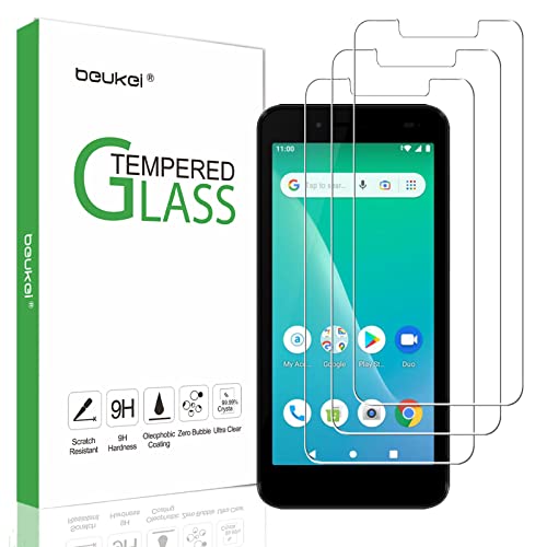 beukei (3 Pack) Compatible for Unimax UMX U696CL Screen Protector Tempered Glass,Touch Sensitive,Case Friendly, 9H Hardness