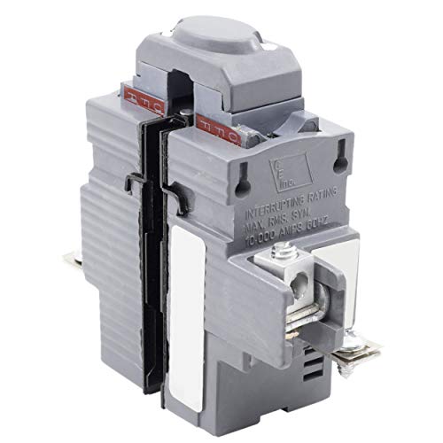 Connecticut Electric UBIP215 New Two Pole 15 Amp Circuit Breaker Newly Manufactured Pushmatic P215 Replacement, Gray