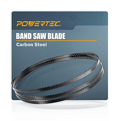POWERTEC 59-1/2 Inch Bandsaw Blades, 3/8' x 18 TPI Band Saw Blades for WEN 3959, Sears Craftsman, Porter-Cable, Ryobi, Delta, B&D and Skil 9' Band Saw for Woodworking, 1 pack (13104)