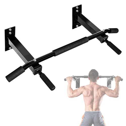 Yes4All Multifunctional Wall Mounted Pull Up Bar/Chin Up Bar Home Gym Workout Strength Training Equipment Large