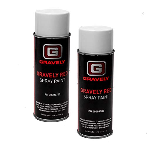 Ariens (2) 12oz Genuine OEM Gravely Red Touch Up Spray Paint 00008700