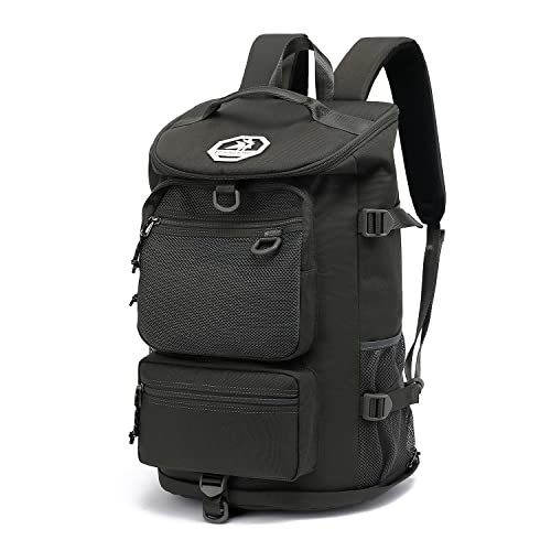 Gym Duffle Bag Backpack 4-Way Waterproof with Shoes Compartment for travel Sport Hiking laptop (gray) XL