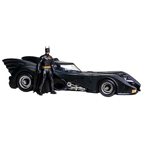 McFarlane Toys - DC Multiverse Batman & Batmobile Gold Label 2pk (1989), Gold Label, Amazon Exclusive, Multicolor