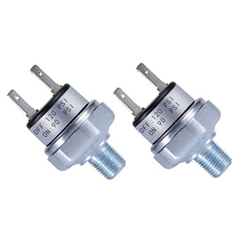 Air Pressure Switch 90-120 PSI Pressure Switch 1/8'-27 NPT DC 24V 12V Pressure Switch Air Compressor Pressure Switch 120PSI Pressure Switch 90 PSI Pressure Switch