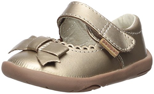 pediped Girls' Betty MJ Mary Jane, Champagne, 19 EU/4-4.5 E US Toddler
