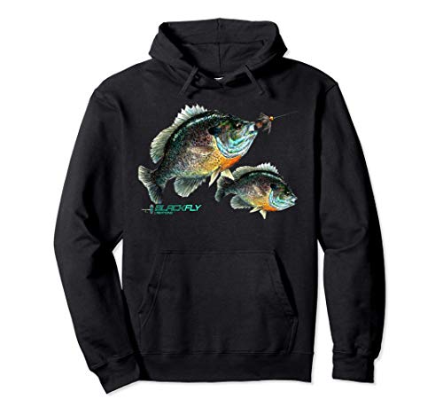 Black Fly Bluegill Fishing Zip Up & Hoodie Panfish Jig Flies Pullover Hoodie