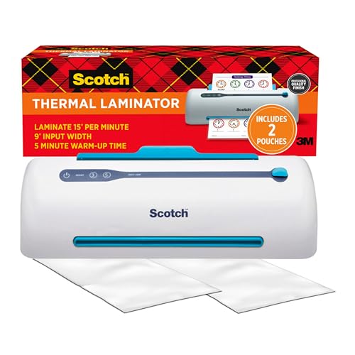 Scotch Brand PRO Thermal Laminator, Never Jam Technology Automatically Prevents Misfed Items,2 Roller System,9 inch (TL906)